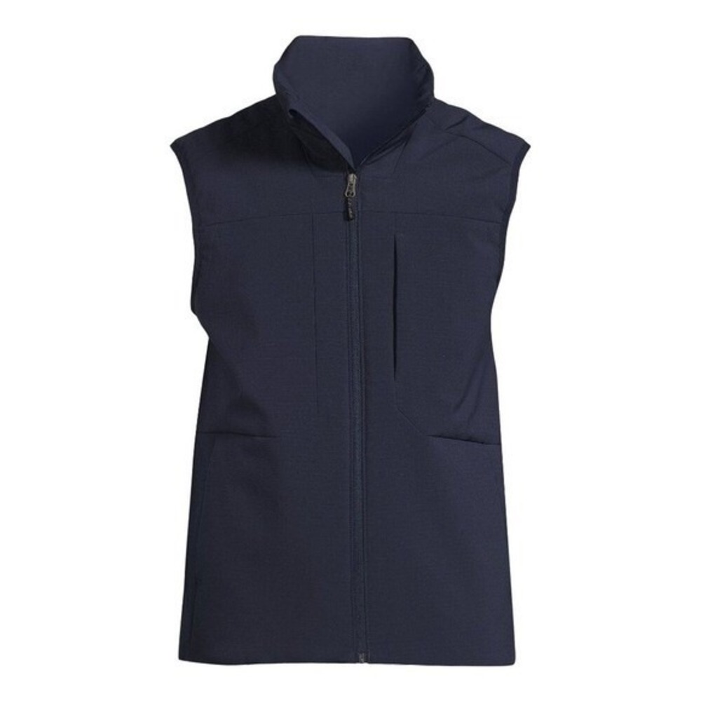 Swiss Tech Softshell Vest Mens Large Navy Blue Full Zip Gorpcore‎ Utility Active